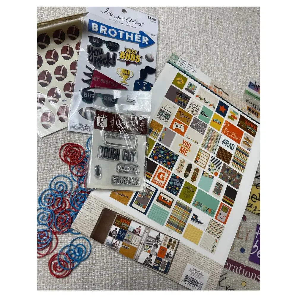 Scrapbooking Lot Boy‎ Theme Teen Sports Gamer Etc